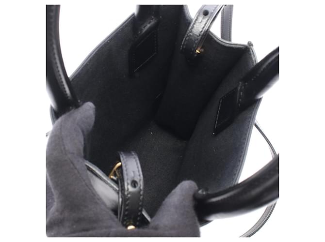 Céline Celine Mini Vertical Cabas Borsa a Spalla 2-Way Nero - vista 3