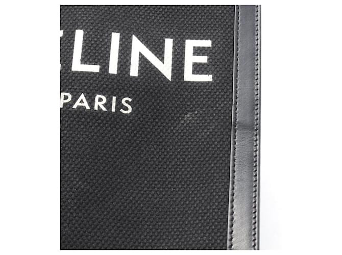 Céline Celine Mini Vertical Cabas Borsa a Spalla 2-Way Nero - vista 7