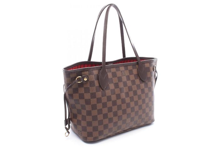 Borsa Tote Louis Vuitton Neverfull PM Damier Ebene Marrone - vista 2