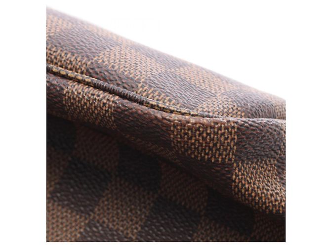 Borsa Tote Louis Vuitton Neverfull PM Damier Ebene Marrone - vista 6
