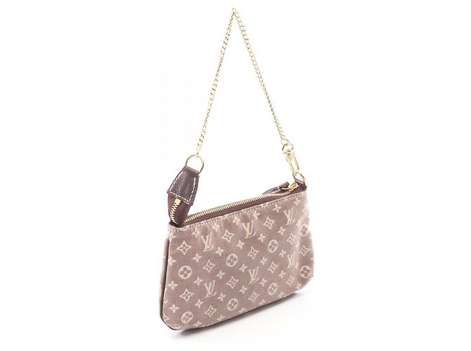 Borsa Louis Vuitton Mini Pochette Accessoires Marrone Bordò - vista 2