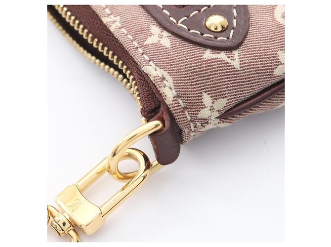 Borsa Louis Vuitton Mini Pochette Accessoires Marrone Bordò - vista 8