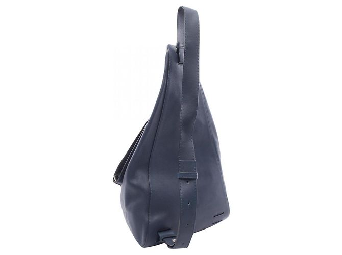 Sac banane/sac à main ANTON en cuir Loewe Bleu Marine - vue 2