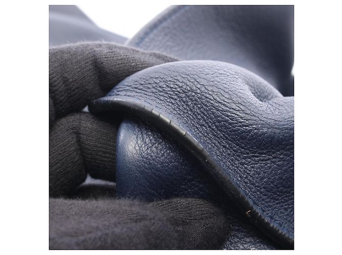 Sac banane/sac à main ANTON en cuir Loewe Bleu Marine - vue 6