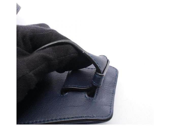Sac banane/sac à main ANTON en cuir Loewe Bleu Marine - vue 9