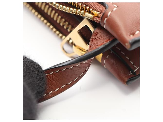 Loewe Gate Double Zip Pouch Braun - Ansicht 7