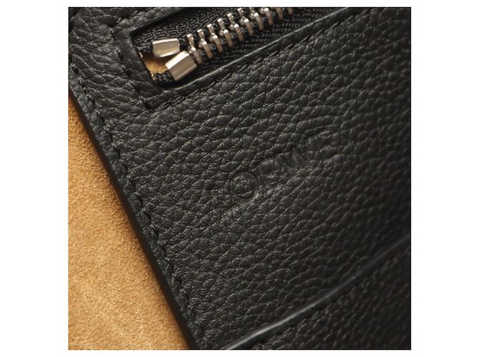 Borsa Tote Loewe Buckle Horizontal Anagram Nero - vista 4