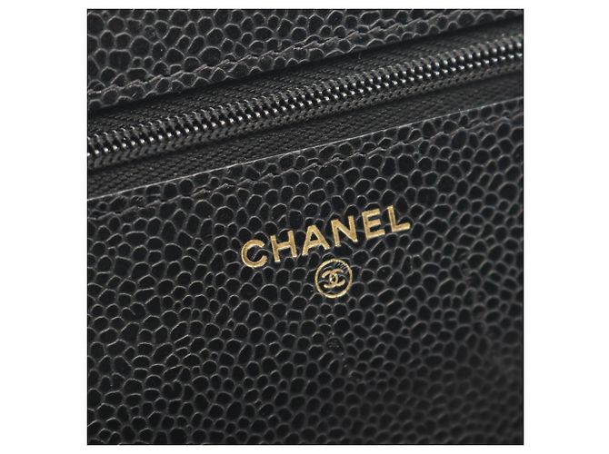 Borsa a tracolla Chanel Matelassé in pelle di vitello martellata nera Nero - vista 4