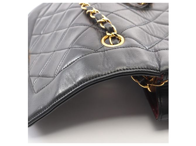 Borsa a Spalla Chanel Matelassé Diana Flap Nero - vista 11