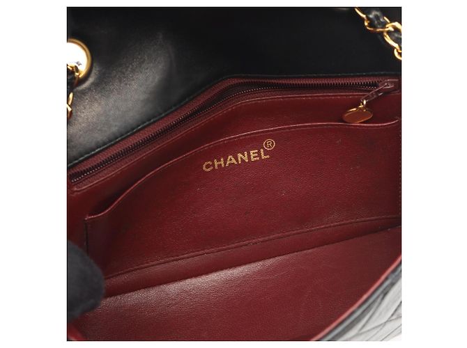 Borsa a Spalla Chanel Matelassé Diana Flap Nero - vista 6
