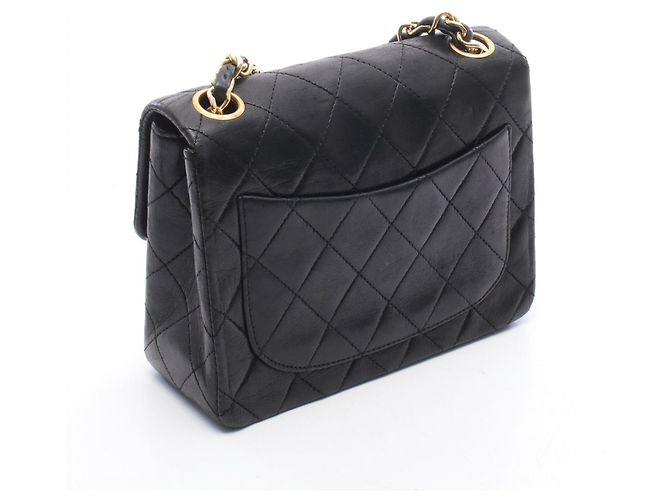 Borsa a Spalla Chanel Mini Matelassé Nero - vista 2