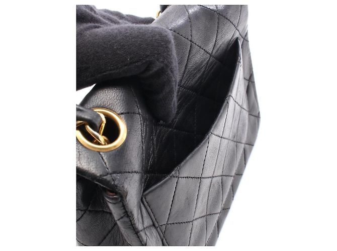 Borsa a Spalla Chanel Mini Matelassé Nero - vista 6