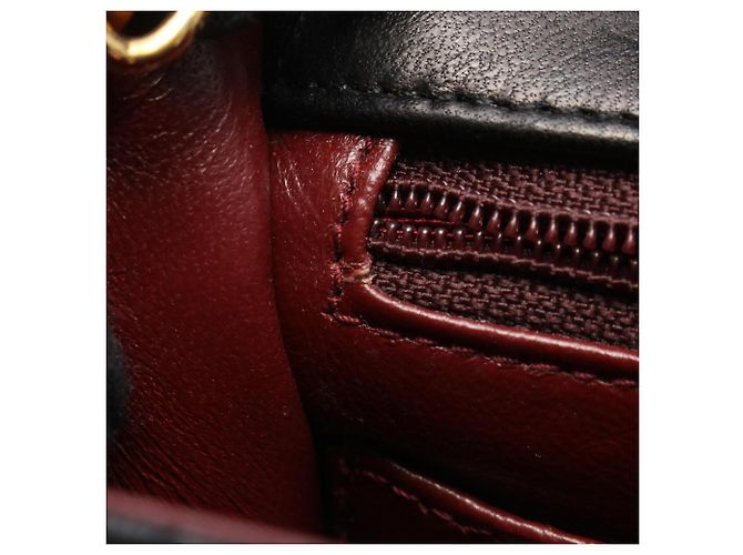 Borsa a Spalla Chanel Mini Matelassé Nero - vista 8