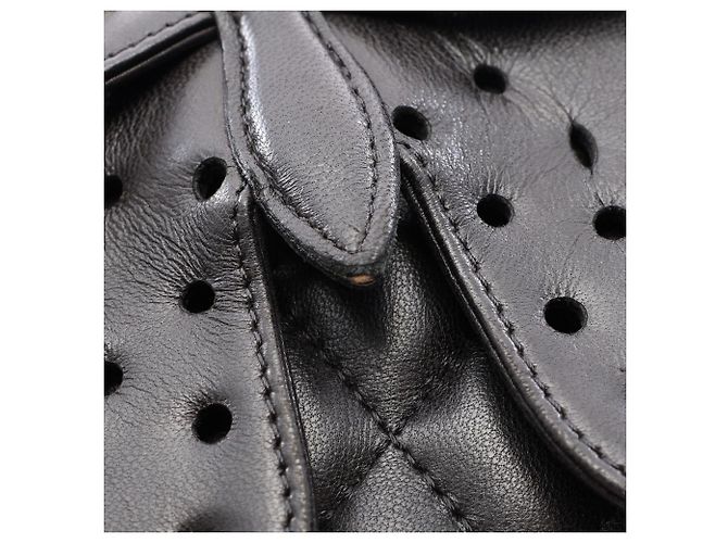 Borsa a Spalla Chanel Matelassé Butterfly Nero - vista 10