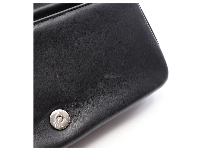 Borsa a Spalla Chanel Matelassé Butterfly Nero - vista 11