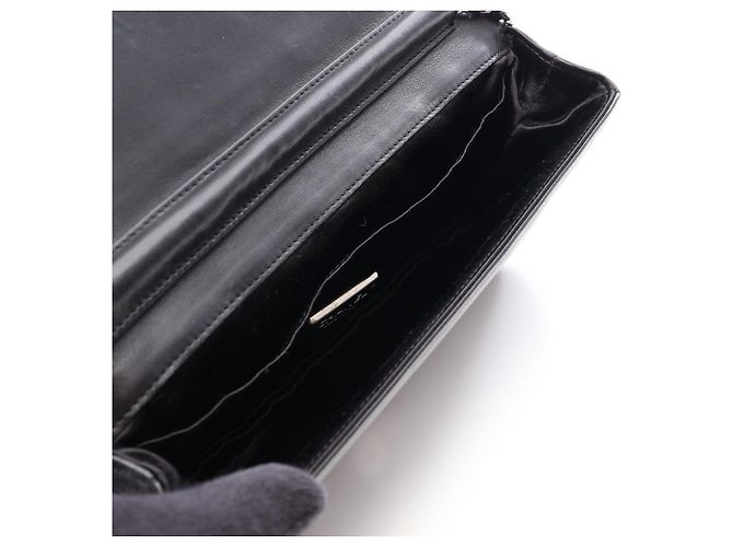 Borsa a Spalla Chanel Matelassé Butterfly Nero - vista 3