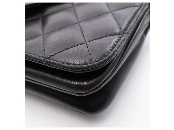 Borsa a Spalla Chanel Matelassé Butterfly Nero - vista 6