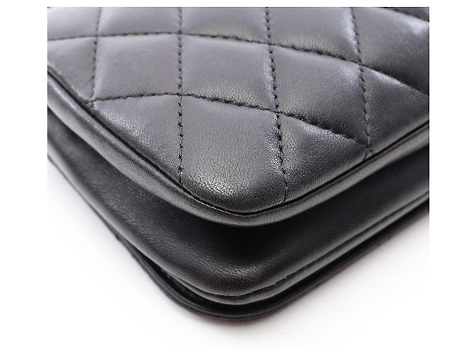 Borsa a Spalla Chanel Matelassé Butterfly Nero - vista 8