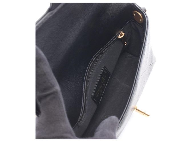 Borsa Chanel Mini Matelassé Top Handle Nero - vista 3