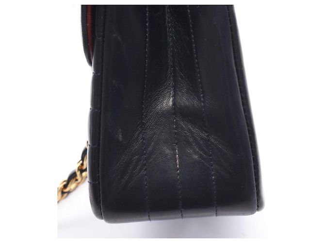 Sac à bandoulière Chanel Mademoiselle Bleu Marine - vue 9