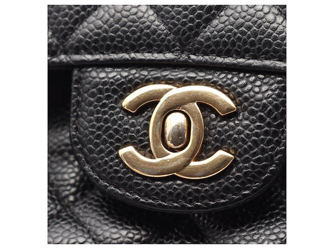 Chanel Matelassé Double Flap Schultertasche Schwarz - Ansicht 10