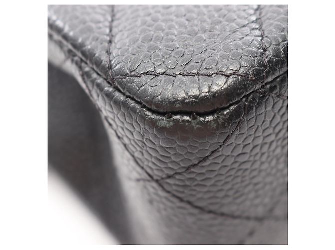 Chanel Matelassé Double Flap Schultertasche Schwarz - Ansicht 12