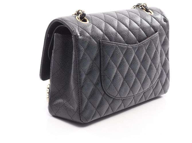 Chanel Matelassé Double Flap Schultertasche Schwarz - Ansicht 2