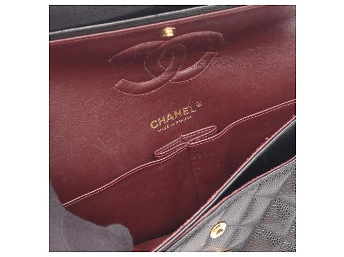 Chanel Matelassé Double Flap Schultertasche Schwarz - Ansicht 6