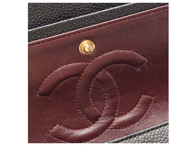 Chanel Matelassé Double Flap Schultertasche Schwarz - Ansicht 8