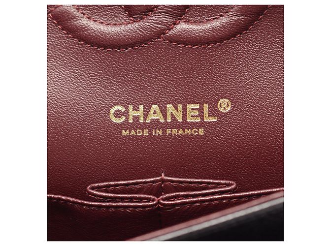 Borsa a Spalla Chanel Matelassé Double Flap Nero - vista 4