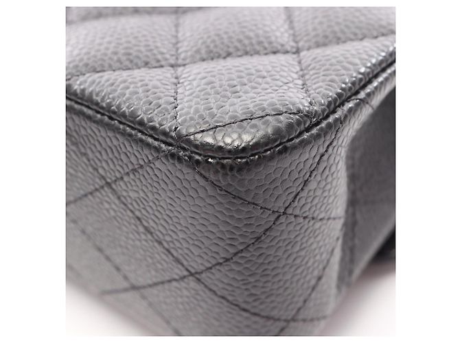 Borsa a Spalla Chanel Matelassé Double Flap Nero - vista 6