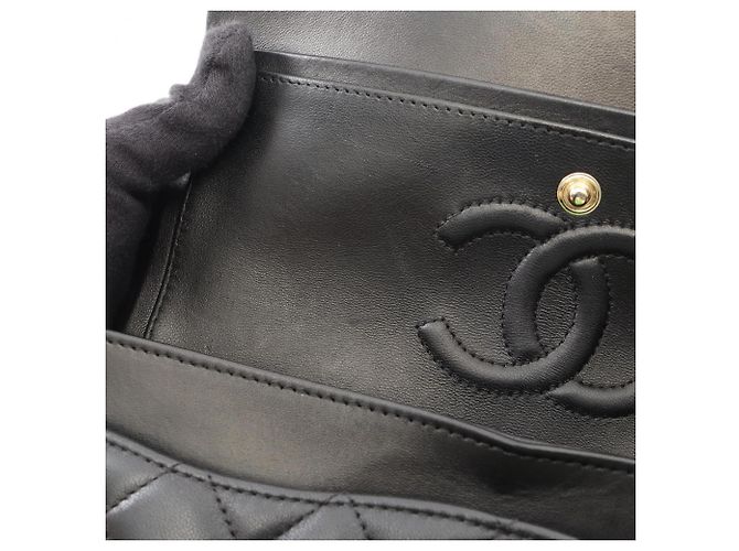 Borsa Chanel Matelassé Double Flap Nero - vista 7