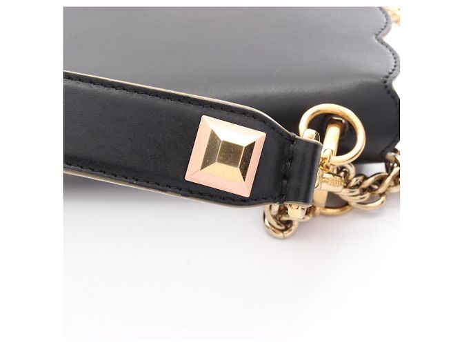 Fendi Kanai Medium Lederhandtasche Schwarz - Ansicht 15