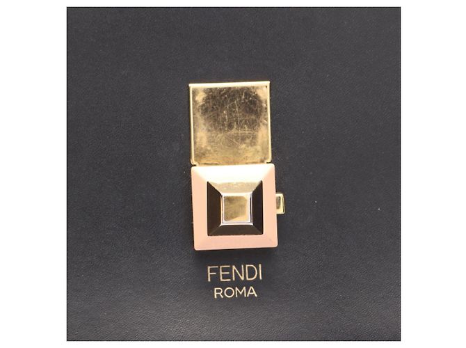 Fendi Kanai Medium Lederhandtasche Schwarz - Ansicht 6