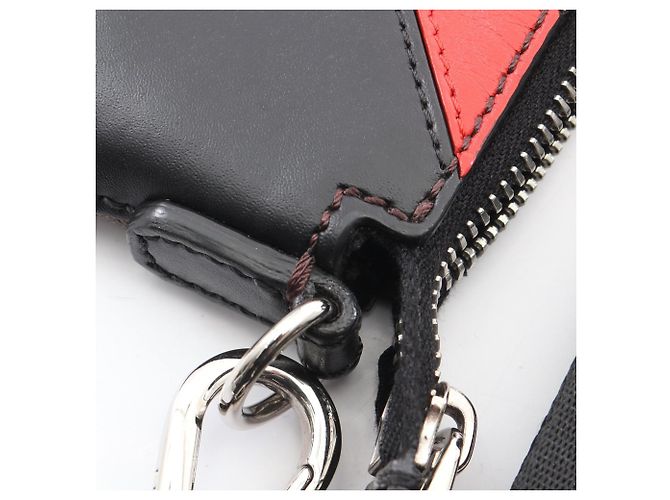 Borsa a Spalla Fendi Zucca Marrone Nero Rosso - vista 8