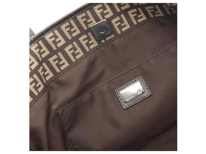 Fendi Zucchino Tote Bag Braun Beige - Ansicht 5