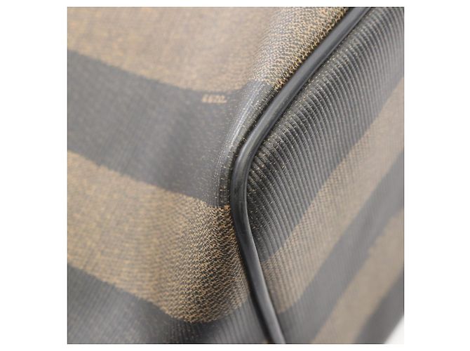 Borsa a Spalla Fendi Pequin Marrone Nero - vista 5