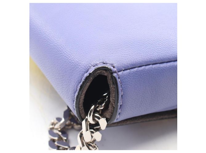 Borsa a tracolla micro bucket Fendi Multicolore Porpora Giallo - vista 8