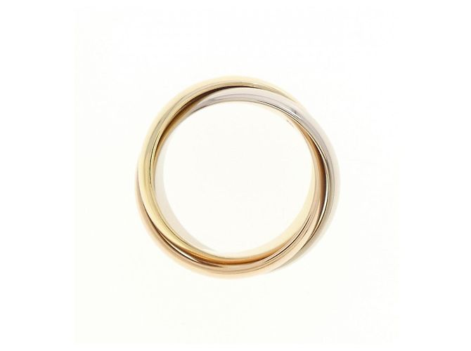 Anel Cartier Trinity em ouro rosa branco e amarelo 18K - vista 2