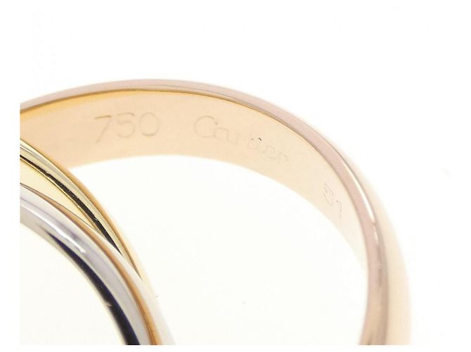 Anel Cartier Trinity em ouro rosa branco e amarelo 18K - vista 4