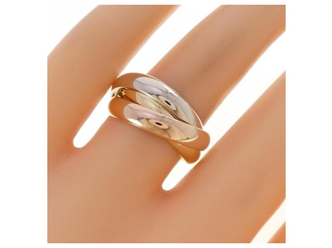 Anel Cartier Trinity em ouro rosa branco e amarelo 18K - vista 5