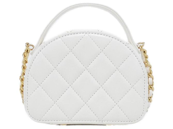 Borsa a tracolla Chanel AP3088 in pelle bianca Bianco - vista 2