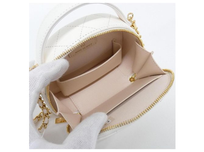 Borsa a tracolla Chanel AP3088 in pelle bianca Bianco - vista 7
