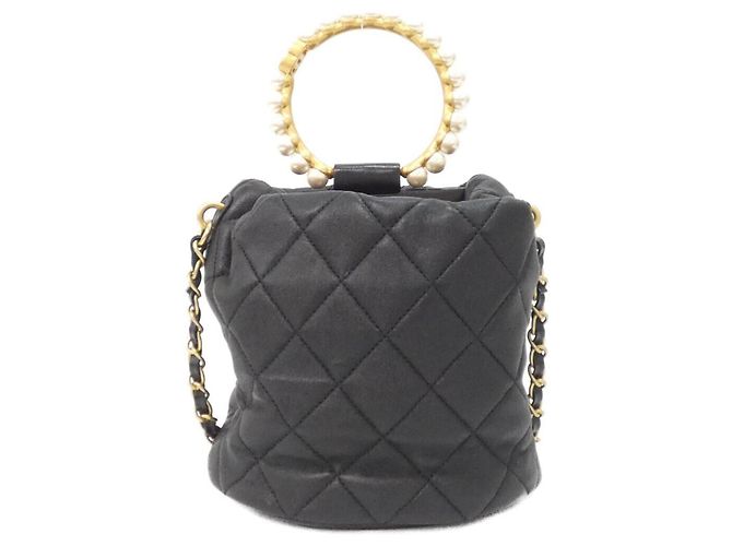 Borsa a tracolla in pelle nera Chanel AS2608 Nero - vista 2
