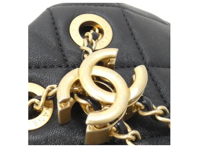 Borsa a tracolla in pelle nera Chanel AS2608 Nero - vista 6