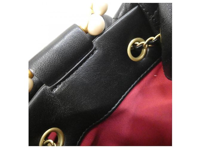 Borsa a tracolla in pelle nera Chanel AS2608 Nero - vista 9