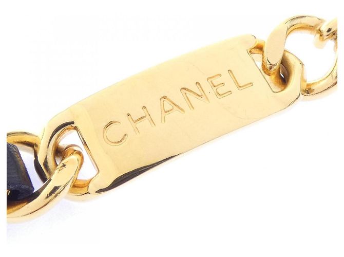 Cintura a catena Chanel nera e oro Nero D'oro - vista 3