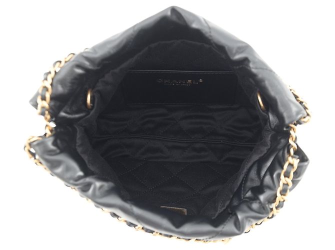 Borsa Chanel 22 Mini Coco Mark Nero - vista 6