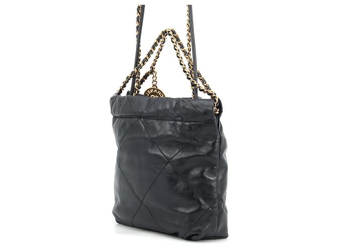 Borsa Chanel 22 Mini Coco Mark Nero - vista 2