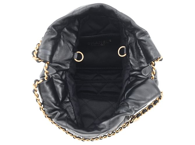 Borsa Chanel 22 Mini Coco Mark Nero - vista 6